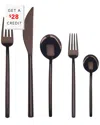 Mepra 5pc Flatware Set With $25 Credit In Brown
