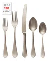 Mepra 5pc Flatware Set With $30 Credit In Silver