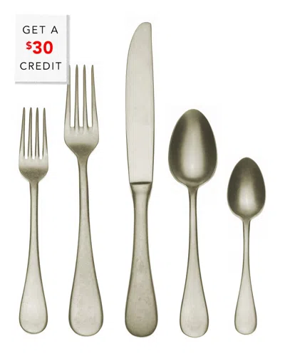 Mepra 5pc Flatware Set With $30 Credit In Gold
