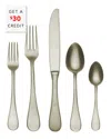 Mepra 5pc Flatware Set With $30 Credit In Silver