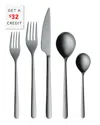 Mepra 5pc Flatware Set With $32 Credit In Multi
