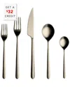 Mepra 5pc Flatware Set With $32 Credit In Silver
