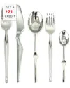 Mepra Ergonomica 5-piece Flatware Set In White