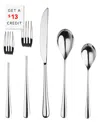 Mepra 5pc Neve Mirror Flatware  Set In Silver