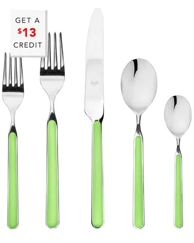 Mepra 5pc Place Set With $13 Credit In Green