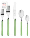 Mepra 5pc Place Setting In Green