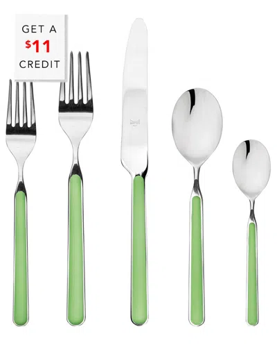 Mepra 5pc Place Setting In Green