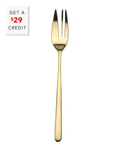 Mepra 6pc Cake Fork Set With $29 Credit In Gold