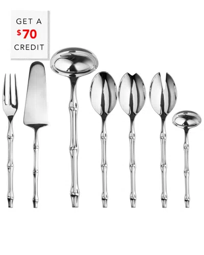 Mepra 7pc Bali Serving Set With $70 Credit In Silver