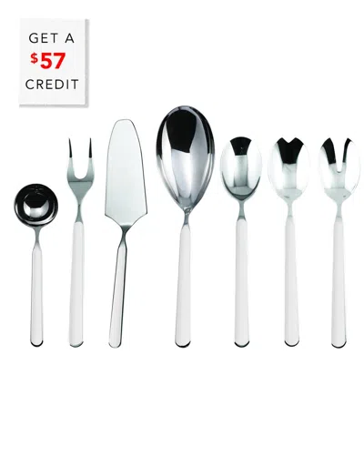Mepra 7pc Serving Set With $57 Credit In White