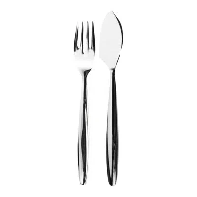 Mepra Acqua Flatware Fish Set - 24 Pieces - Stainless Steel
