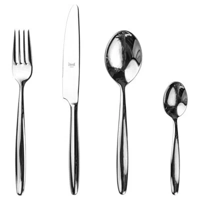 Mepra Acqua Flatware Set With H/h Knives - 24 Pieces - Stainless Steel