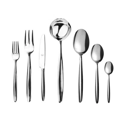 Mepra Acqua Flatware Set With H/h Knives - 51 Pieces - Stainless Steel