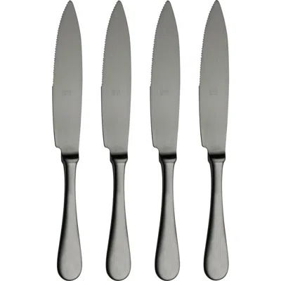 Mepra American 4-piece Steak Knife Set In Black