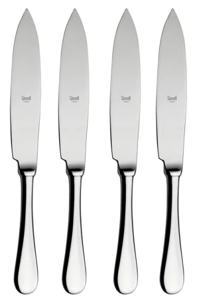 Mepra American 4-piece Steak Knife Set In Silver