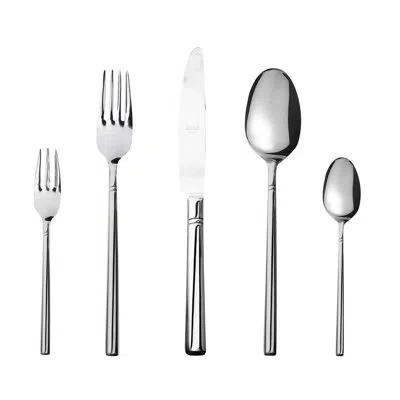 Mepra Aria Flatware Set With Cake Forks - 30 Pieces - Stainless Steel