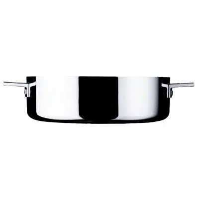 Mepra Attiva Low Soup Pot 2 Handles In Silver