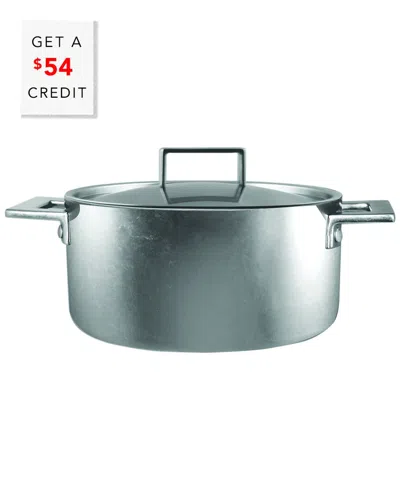 Mepra Attiva Pewter 22cm Casserole With $54 Credit In Silver