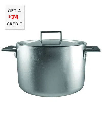 Mepra Attiva Pewter Pot With $74 Credit In Silver