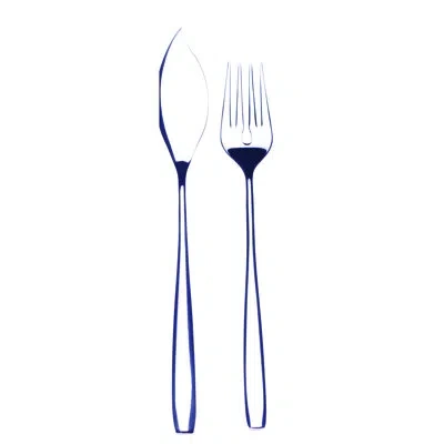Mepra Avanguardia Flatware Fish Set - 24 Pieces In Silver