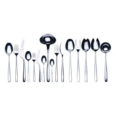 Mepra Avanguardia Flatware Set - 126 Pieces - Stainless Steel In Silver