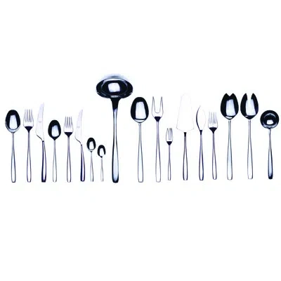 Mepra Avanguardia Flatware Set - 151 Pieces - Stainless Steel In Silver