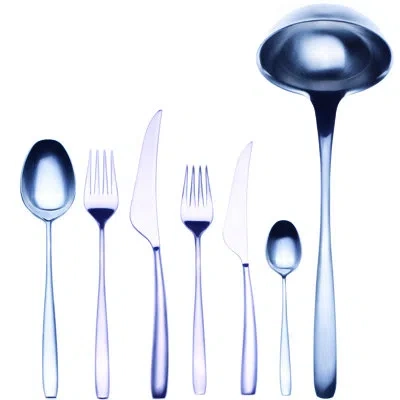 Mepra Avanguardia Flatware Set - 39 Pieces - Stainless Steel In Silver