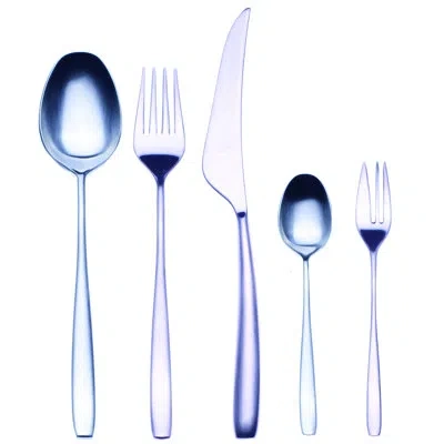 Mepra Avanguardia Flatware Set With Cake Forks - 30 Pieces - Ice