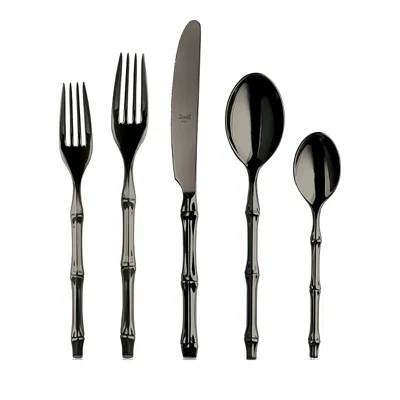 MEPRA BALI BLACK GOLD 5 PIECE FLATWARE SET