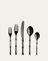 Mepra Bali Black Gold Mirror 5-piece Flatware Place Setting