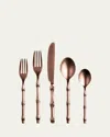 Mepra Bali Bronze Pewter 5-piece Flatware Place Setting