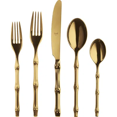 Mepra Bali Flatware Set In Gold
