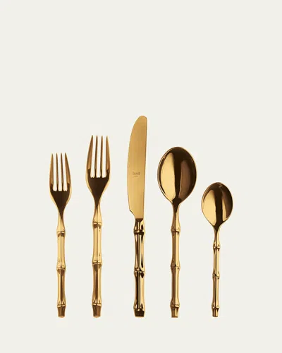 Mepra Bali Gold Mirror 5-piece Flatware Place Setting