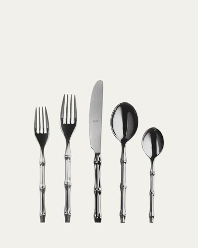 Mepra Bali Mirror 5-piece Flatware Place Setting In Black
