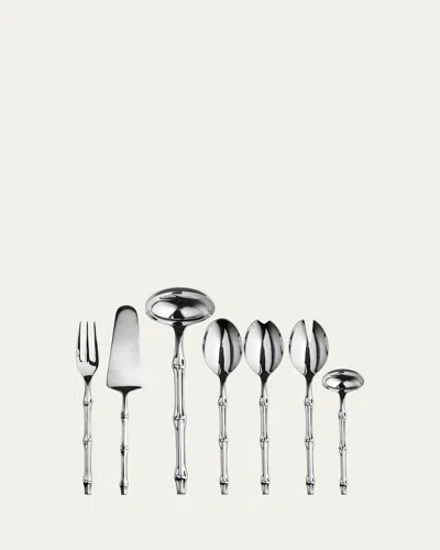 Mepra Bali Mirror 7-piece Serving Set In Metallic