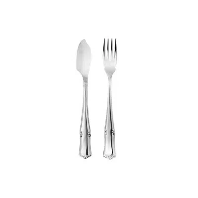 Mepra Bavaria Flatware Fish Set - 24 Pieces - Stainless Steel