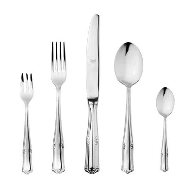Mepra Bavaria Flatware Set With Cake Forks - 30 Pieces - Stainless Steel