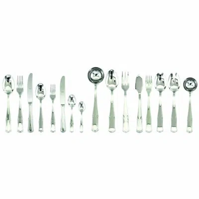Mepra Bavaria Flatware Set With H/h Knives - 126 Pieces - Stainless Steel