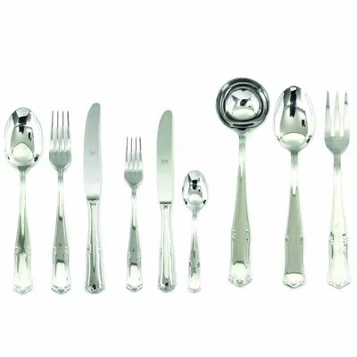 Mepra Bavaria Flatware Set With H/h Knives - 39 Pieces - Stainless Steel