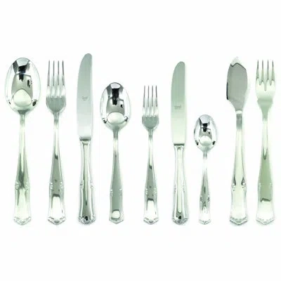 Mepra Bavaria Flatware Set With H/h Knives - 54 Pieces - Stainless Steel