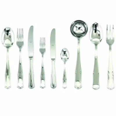 Mepra Bavaria Flatware Set With H/h Knives - 75 Pieces - Stainless Steel
