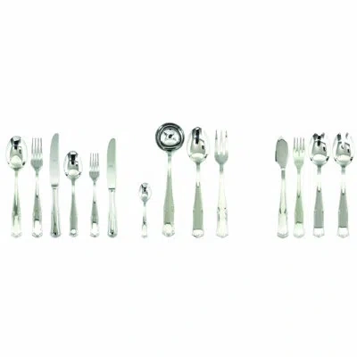 Mepra Bavaria Flatware Set With H/h Knives (configuration P) - 113 Pieces - Stainless Steel