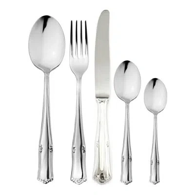 Mepra Bavaria Flatware Set With Moka Spoon And H/h Knives - 30 Pieces - Stainless Steel