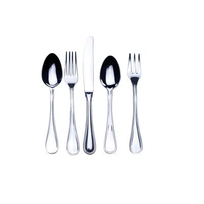 Mepra Boheme Flatware Set With Cake Fork And H/h Knives - 30 Pieces - Stainless Steel