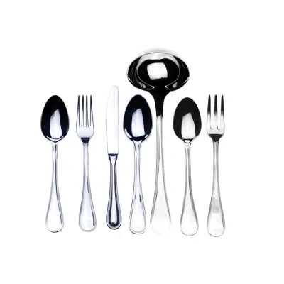 Mepra Boheme Flatware Set With H/h Knives - 51 Pieces - Stainless Steel