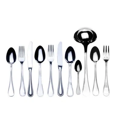 Mepra Boheme Flatware Set With H/h Knives - 99 Pieces - Stainless Steel