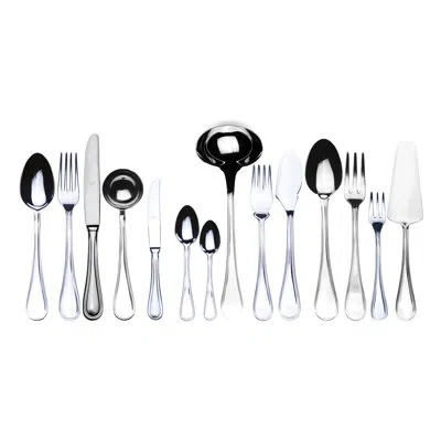 Mepra Boheme Flatware Set With H/h Knives (configuration S) - 113 Pieces - Stainless Steel