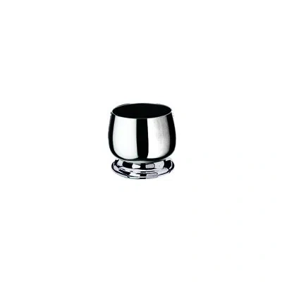 Mepra Bombata Bowl With Base And No Handles 9 oz - 6 Pieces - Stainless Steel In Silver