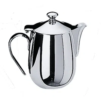 Mepra Bombata Coffee Pot 12.5 oz - 6 Pieces - Stainless Steel In Silver