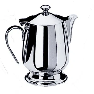 Mepra Bombata Coffee Pot With Base 12.5 oz - 6 Pieces - Stainless Steel In Silver